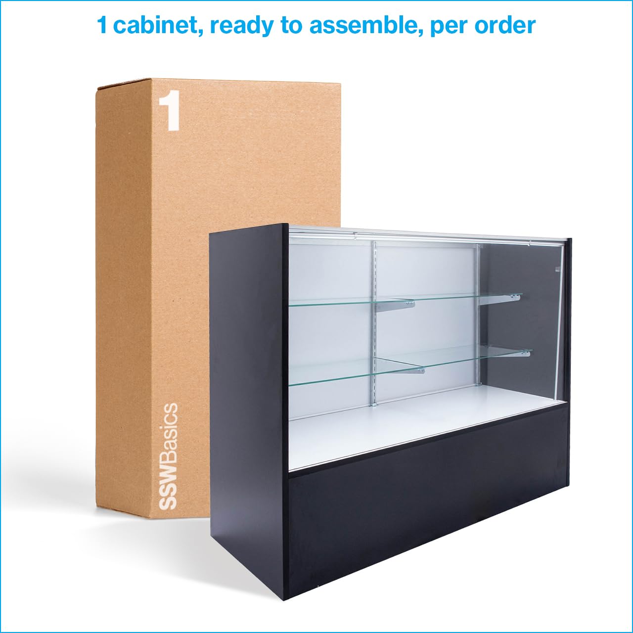 Amazon.com: SSWBasics Black Display Case (48 inch Full Vision